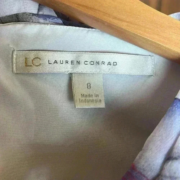 Lauren Conrad "Patrick and Miley" Flowered Sleeveless Spring Summer Dress size 8 - Picture 6 of 7